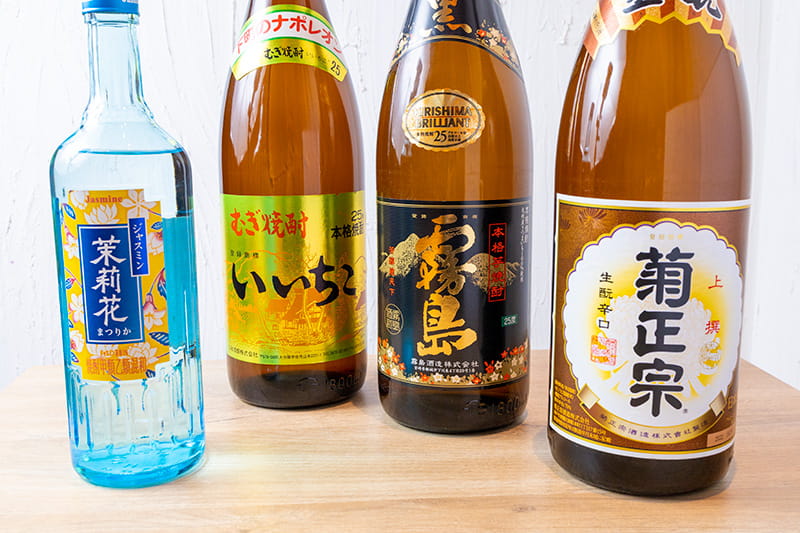 レモンサワー、ハイボール、焼酎、日本酒、JJ（茉莉花＋ジャスミン茶）から1杯選択