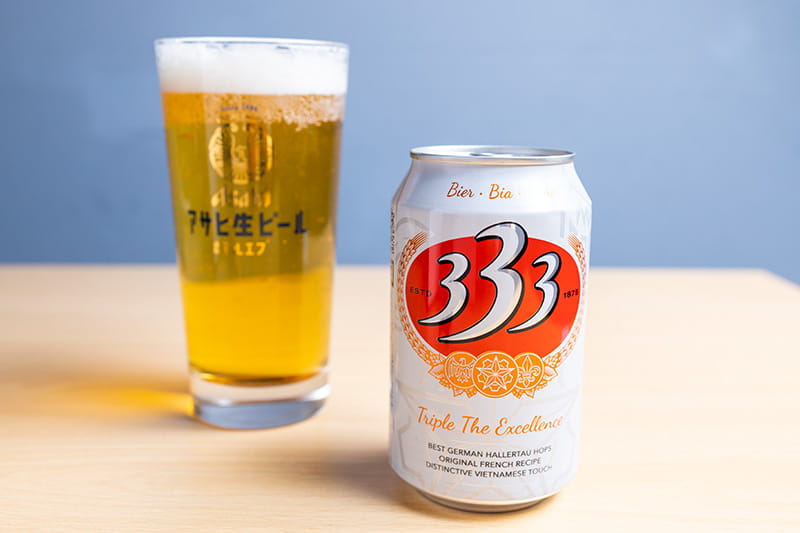 ベトナムのビール「333」や生ビールなどから1杯選択